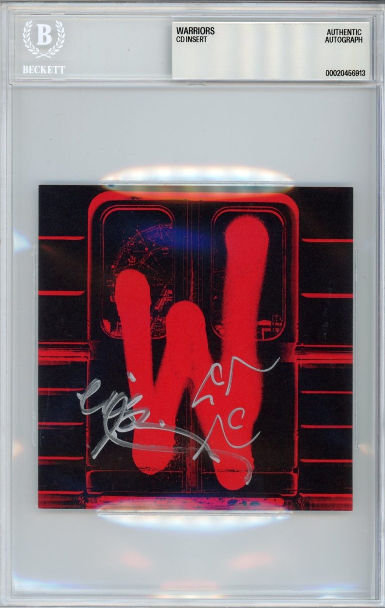 LIN MANUEL MIRANDA + EISA DAVIS SIGNED THE WARRIOR CD CARD BAS BECKETT COA AUTO
