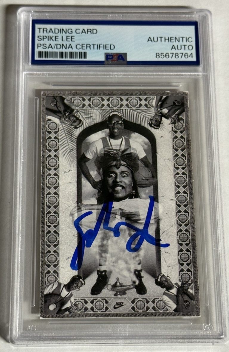 SPIKE LEE SIGNED AUTO RC ROOKIE 1991 Nike Michael Jordan #5 PSA
