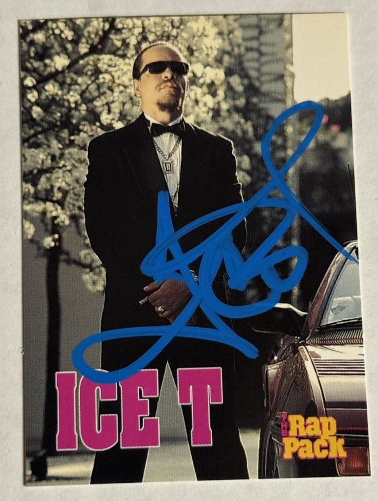 1991 Premier Rap Pack Ice T SIGNED AUTO #49 VERY RARE RAPPER ACTOR