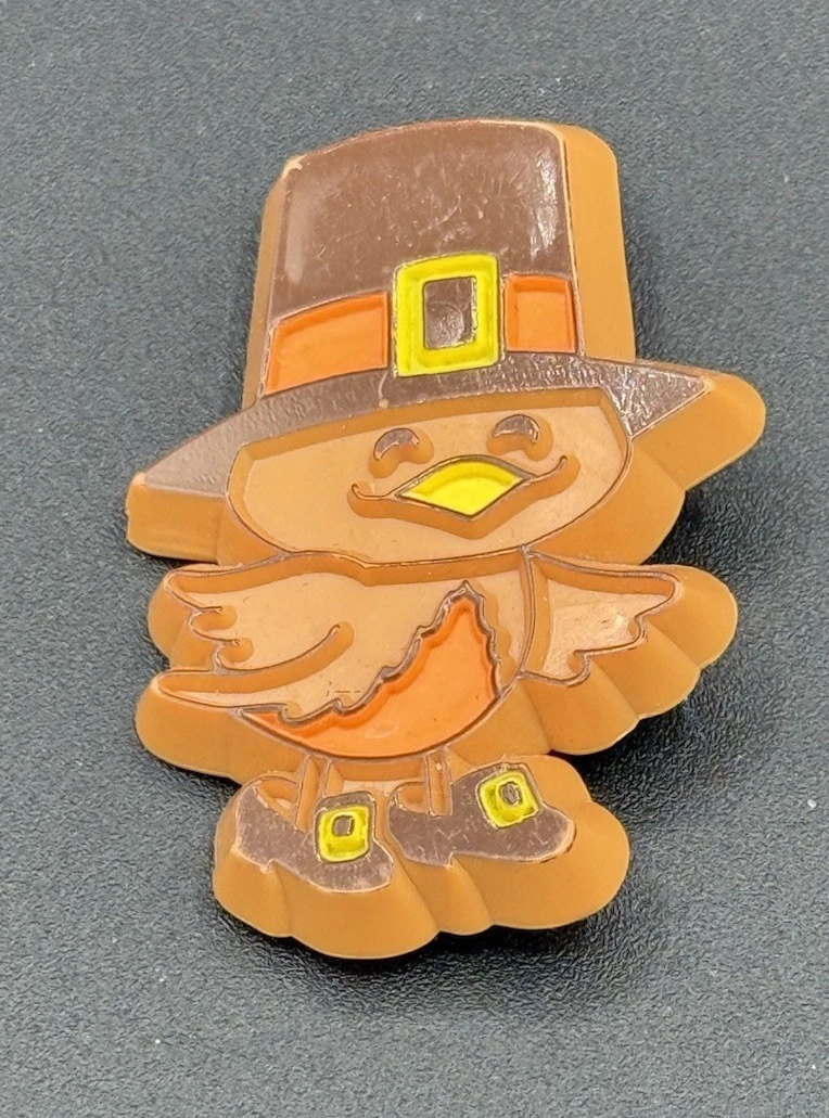 Vintage Pilgrim Turkey Hallmark Signed Pendant Brooch Pin