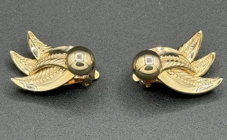 Vintage Kramer of New York Gold Tone Clip-On Earrings