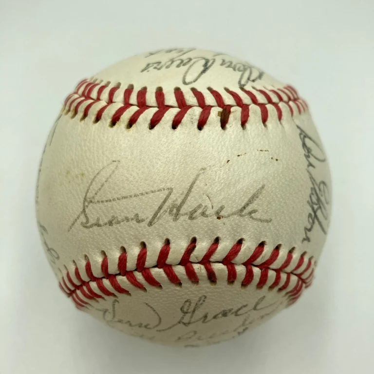 1965 Salt Lake Bears Team Signed Baseball Stan Hack Bobby Cox PSA DNA COA
