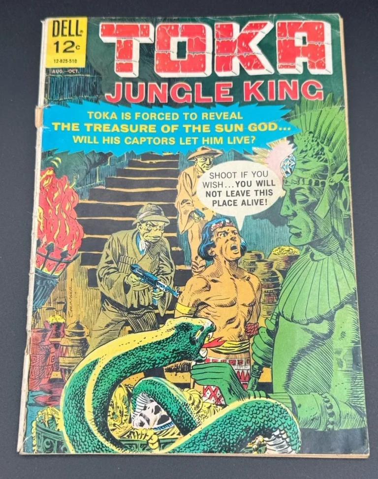 1965 Dell Comics Toka Jungle King #5 Aug-Oct Reveal The Treasure Of The Sun God