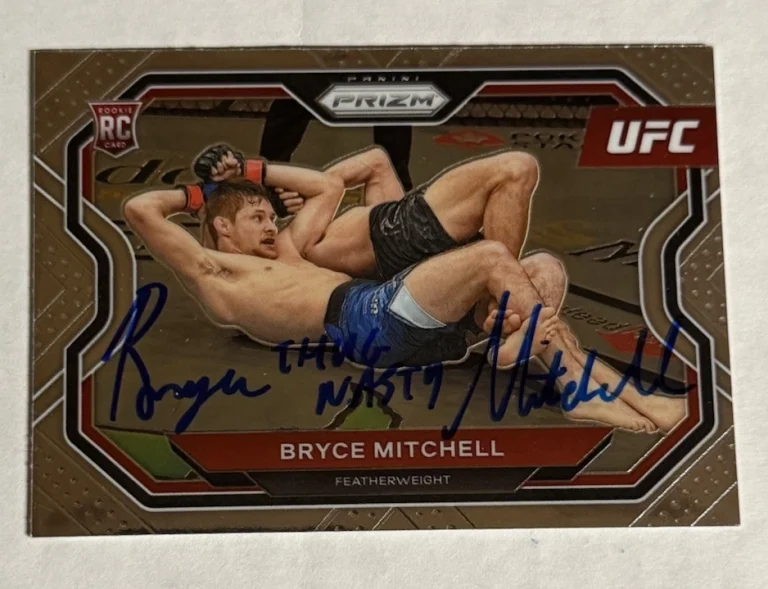 Bryce Mitchell Auto Signed 2021 Panini Prizm UFC #144 RC 
