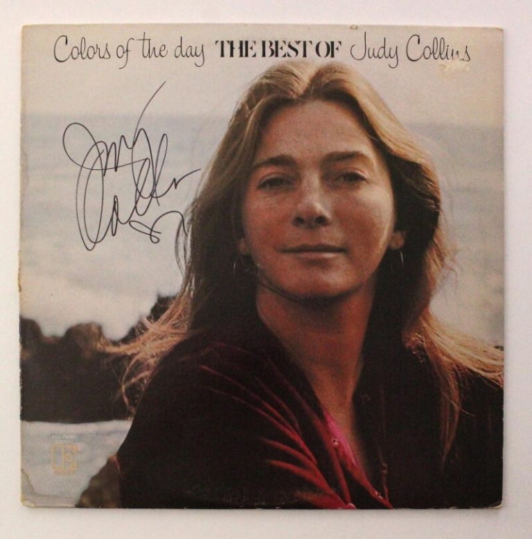 Judy Collins Signed Autograph Album Vinyl Record Colors of the Day w/ JSA COA