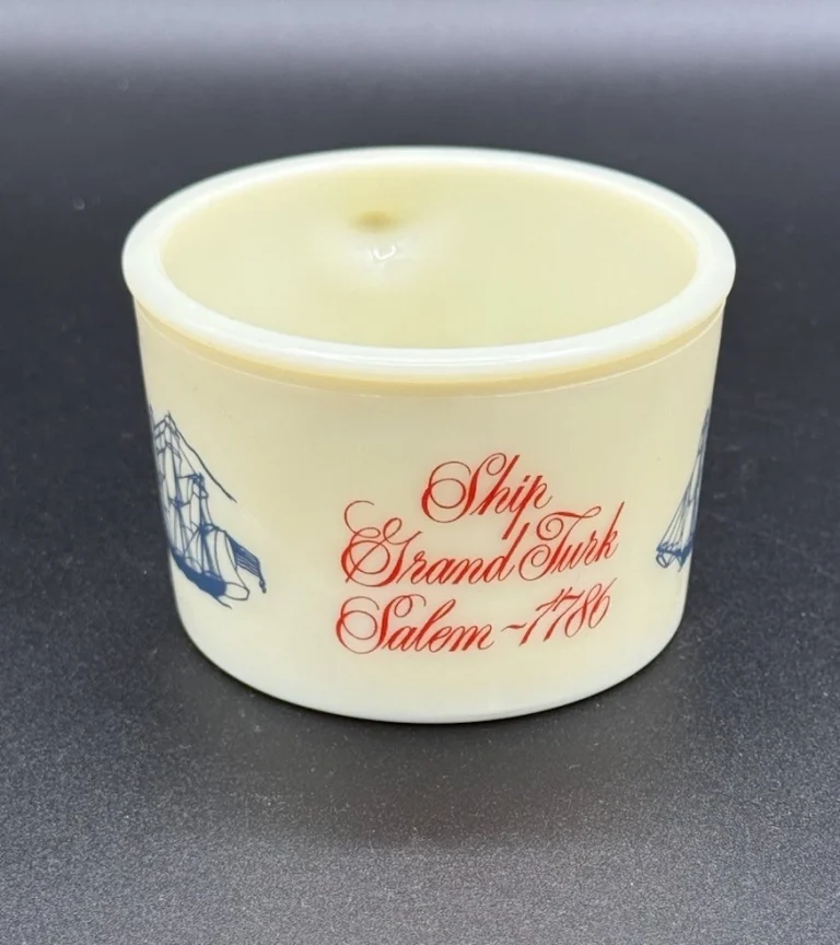 Vintage Old Spice Shaving Mug Cup Ship Grand Turk Salem 1786 Shulton