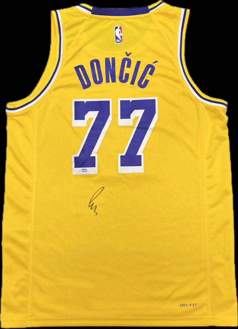Luka Doncic Signed Jersey PSA Los Angeles Lakers Autographed
