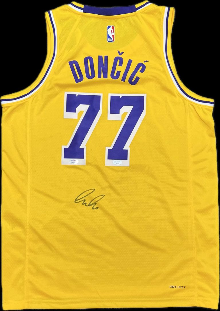 Luka Doncic Signed Jersey PSA Los Angeles Lakers Autographed