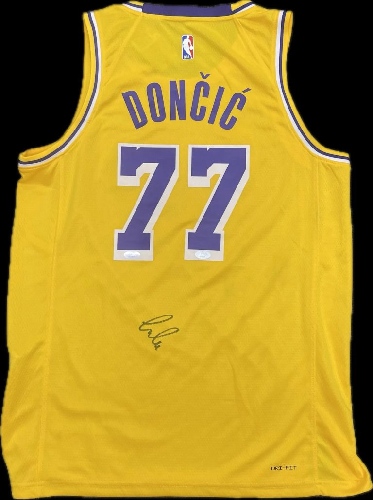 Luka Doncic Signed Jersey PSA Los Angeles Lakers Autographed