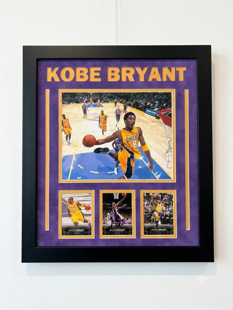 Kobe Bryant Los Angeles Lakers Basketball 3-Card Display
