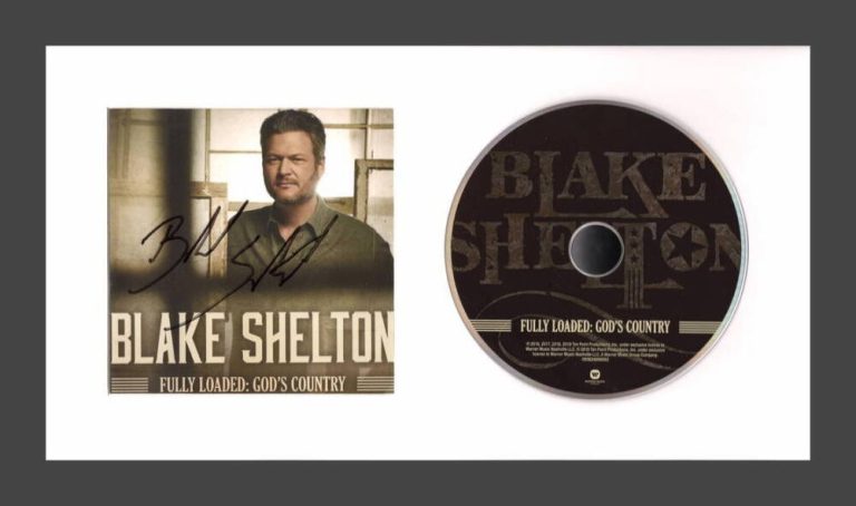 Blake Shelton Signed Autograph Fully Loaded: God's Country Framed CD Display JSA