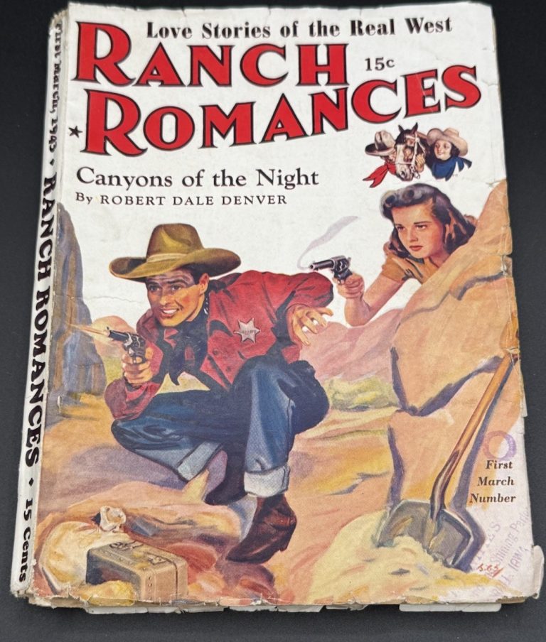 RANCH ROMANCES MARCH 1943 GOLDEN AGE WESTERN PULP