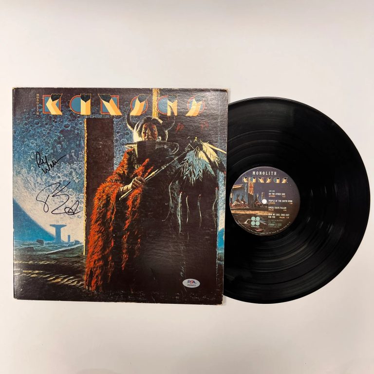 Phil Ehart and Richard Williams of Kansas Signed Monolith Vinyl Album PSA