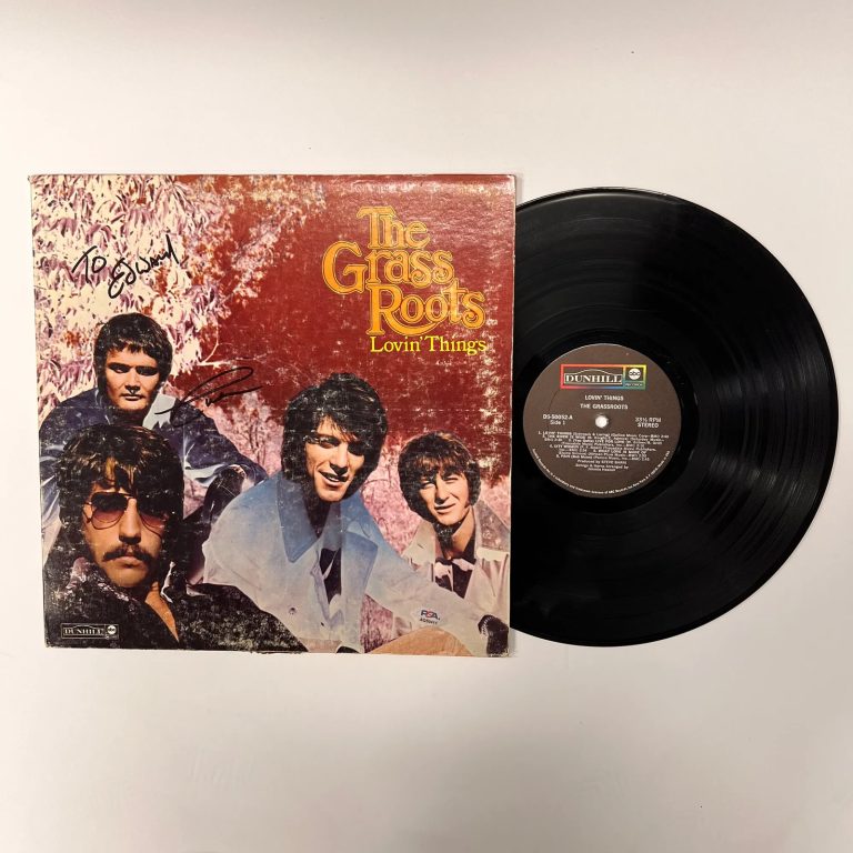 Creed Bratton of The Grass Roots Signed Lovin' Things Vinyl Album PSA
