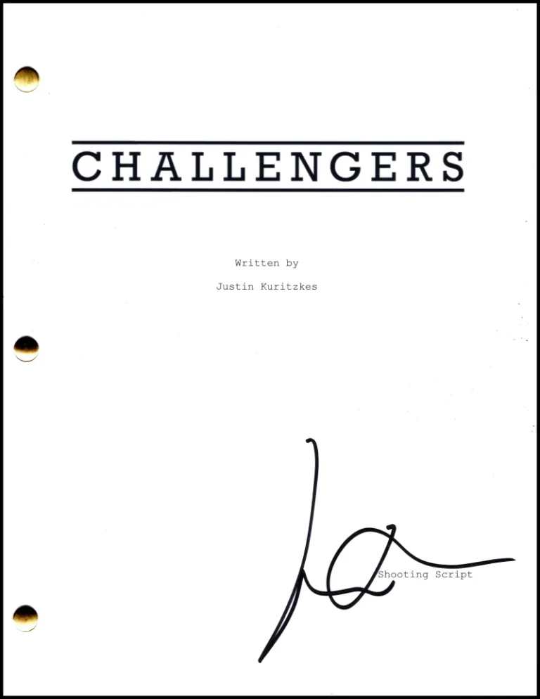 Josh O'Connor Signed Autograph Challengers Full Movie Script Screenplay Patrick