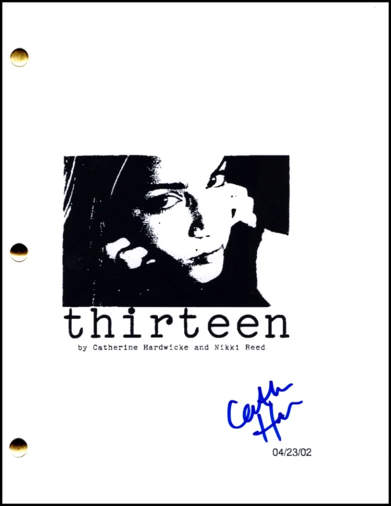 Catherine Hardwicke Signed Autograph Thirteen 13 Full Script Screenplay
