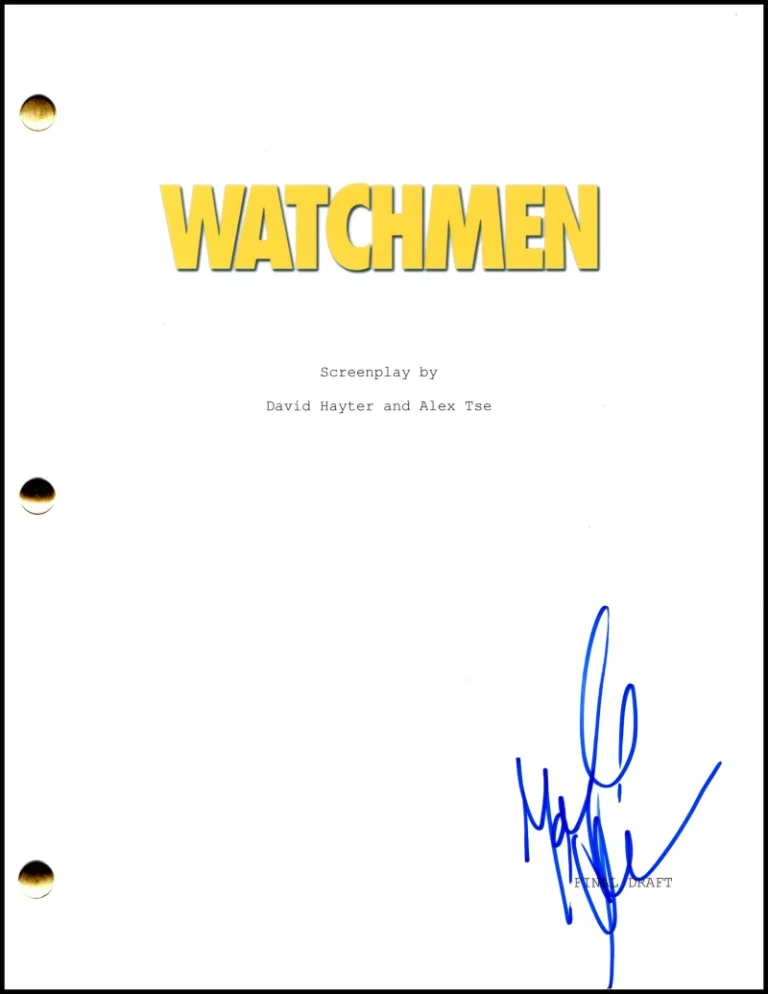 Malin Akerman Signed Autograph Watchmen Full Script Screenplay - Silk Spectre II