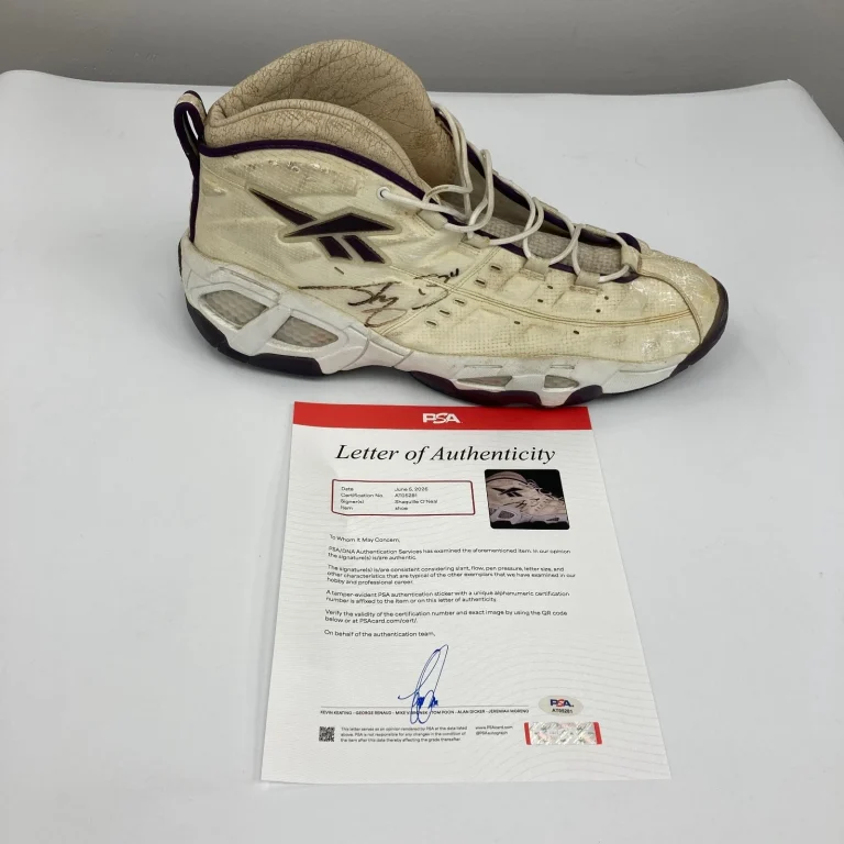 SHAQUILLE O'NEAL Signed 1997 REEBOK Size 22 Huge Shoe Sneaker SHAQ PSA DNA COA