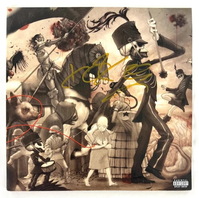 Gerard Way Signed Autograph My Chemical Romance Black Parade Album Record w/ JSA
