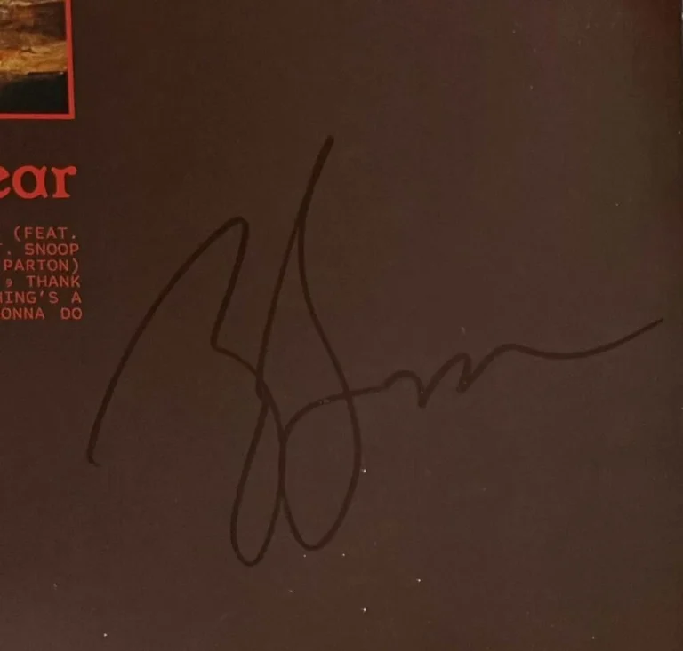 Zac Brown Signed Autograph Love & Fear ZBB Band Album Vinyl Record JSA COA