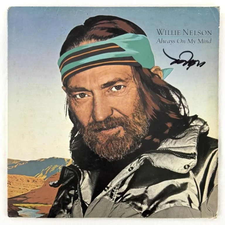 Willie Nelson Signed Autograph Always On My Mind Album Vinyl Record w/ JSA COA