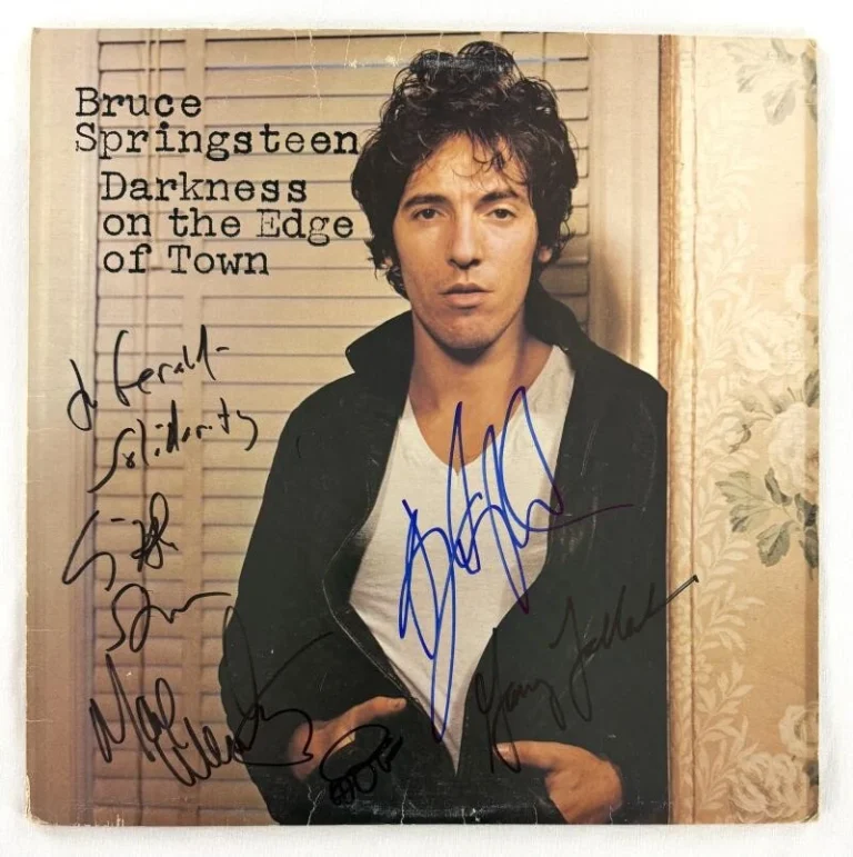 Bruce Springsteen and E Street Band Signed Autograph Album Record w/ Beckett COA