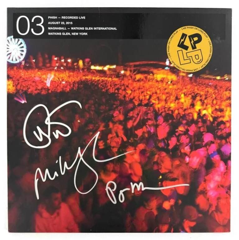 Trey Anastasio Mike & Page Signed Autograph Phish Live Album Record Beckett COA