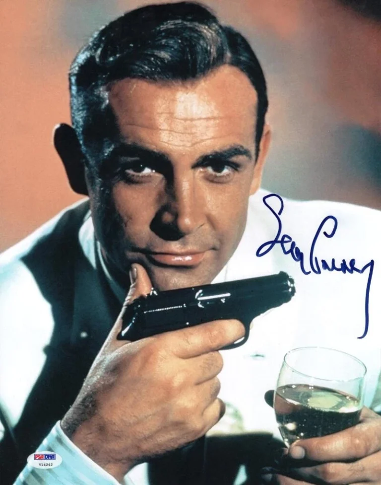 Sean Connery James Bond Signed Autograph 11x14 Photo - Goldfinger 007 w/ PSA COA