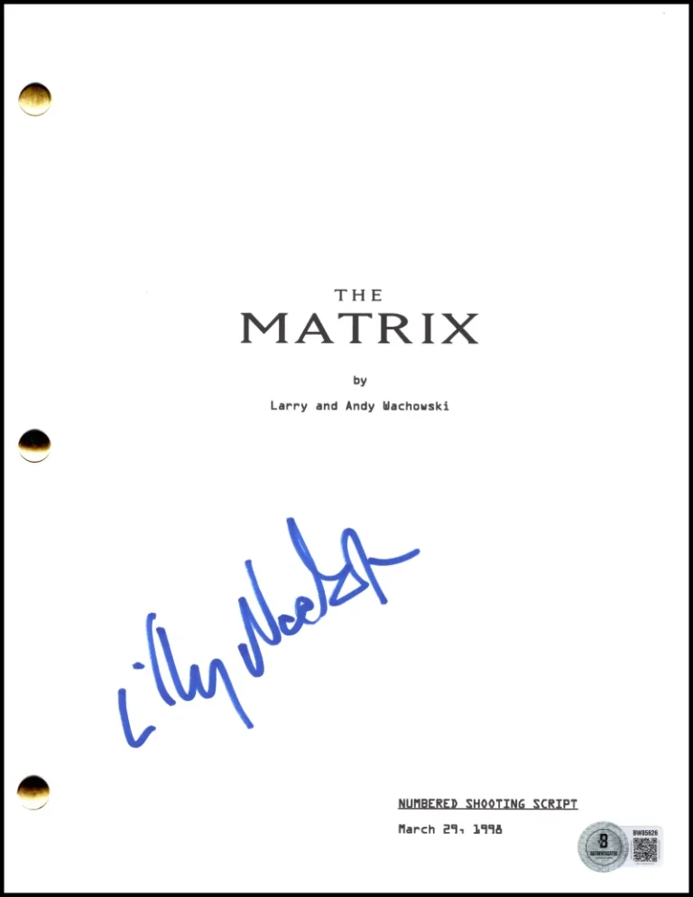 Lilly Wachowski Signed Autograph The Matrix Full Script Screenplay - Beckett COA