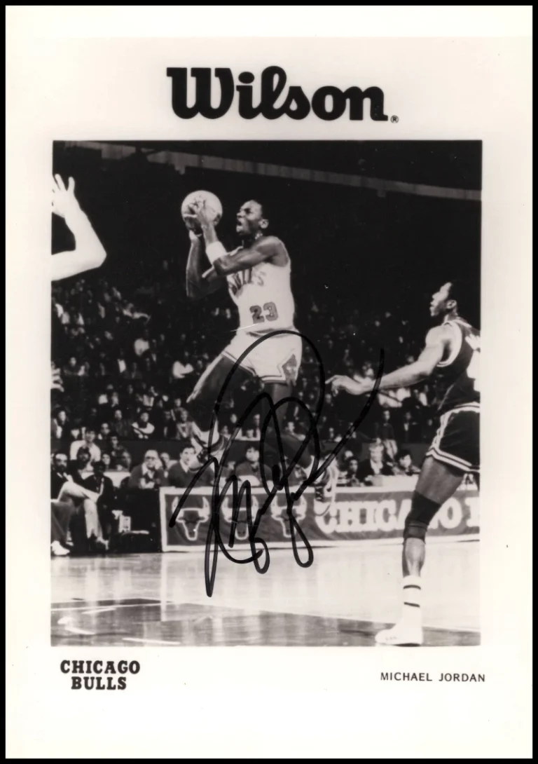 Michael Jordan Signed Autograph 5x7 Photo  Chicago Bulls Basketball Icon JSA COA