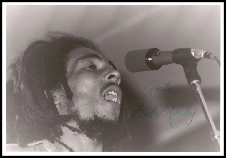 Rasta Bob Marley Signed Autograph 3.5x5 Photo - The Wailers Reggae Icon JSA COA