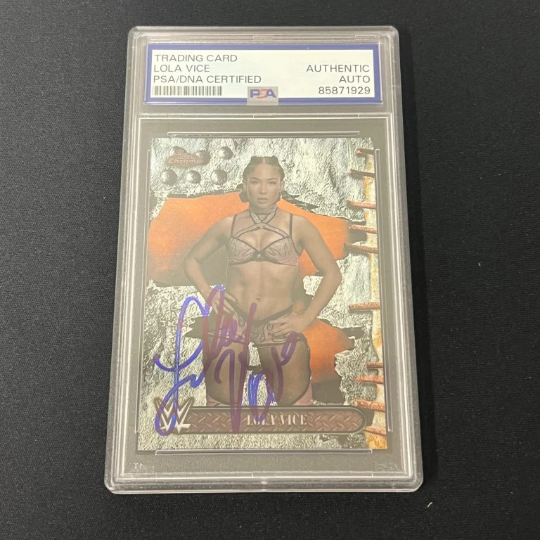 2025 Topps Chrome#45 Lola ViceSigned Card Auto PSA Slabbed