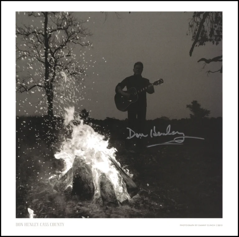 Don Henley Eagles Signed Autograph 12x12 Danny Clinch Lithograph w/ JSA COA