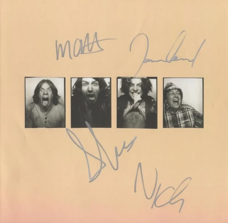 Arctic Monkeys Signed Autograph Humbug Album Insert - Alex Turner +3 JSA COA