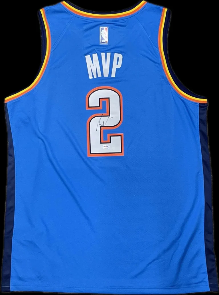 Shai Gilgeous-Alexander Signed Jersey PSA Oklahoma City Thunder Autographed