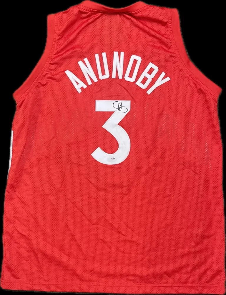 OG Anunoby Signed Jersey PSA Toronto Raptors Autographed