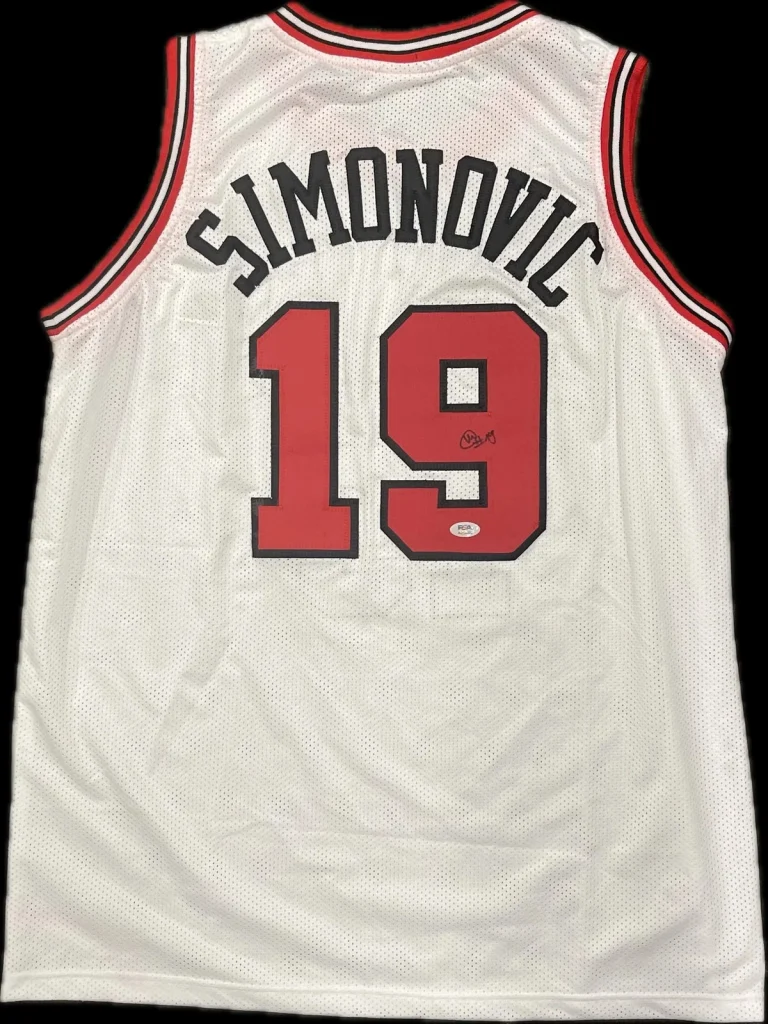 Marko Simonovic Signed Jersey PSA Chicago Bulls Autographed