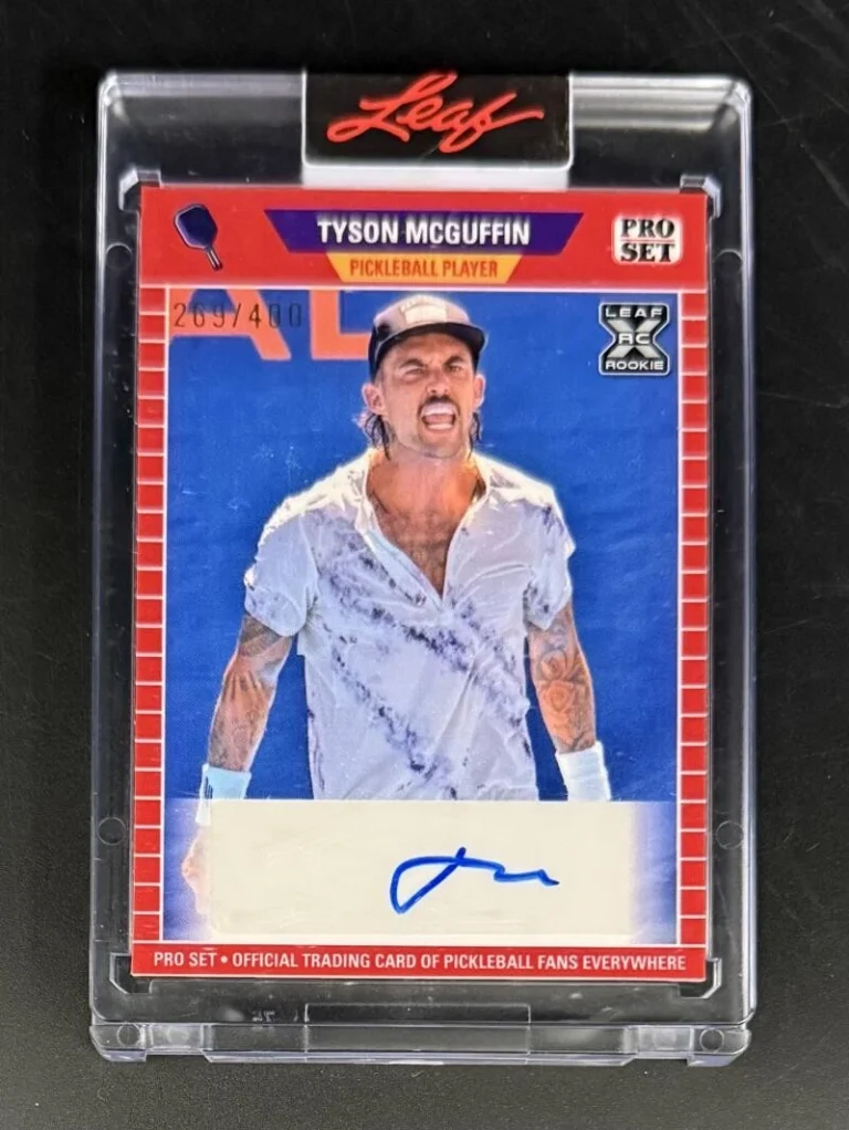 Tyson McGuffin Signed Autograph Leaf Pro Set Limited Trading Card Pickleball D