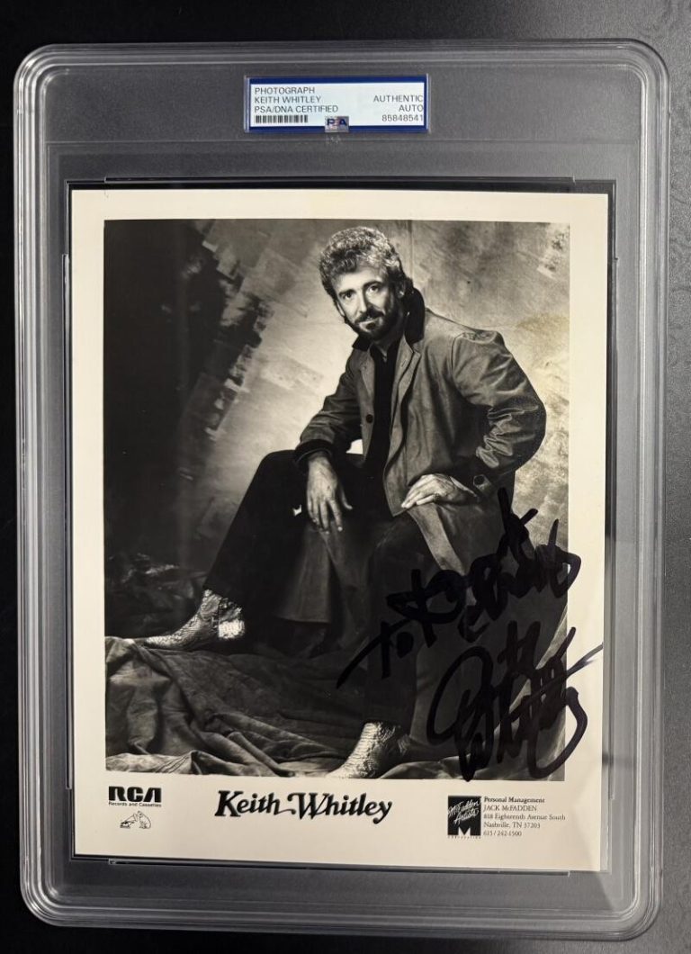 Keith Whitley Signed Autograph Very Rare Promo PSA/DNA COA 8x10 Slabbed Photo