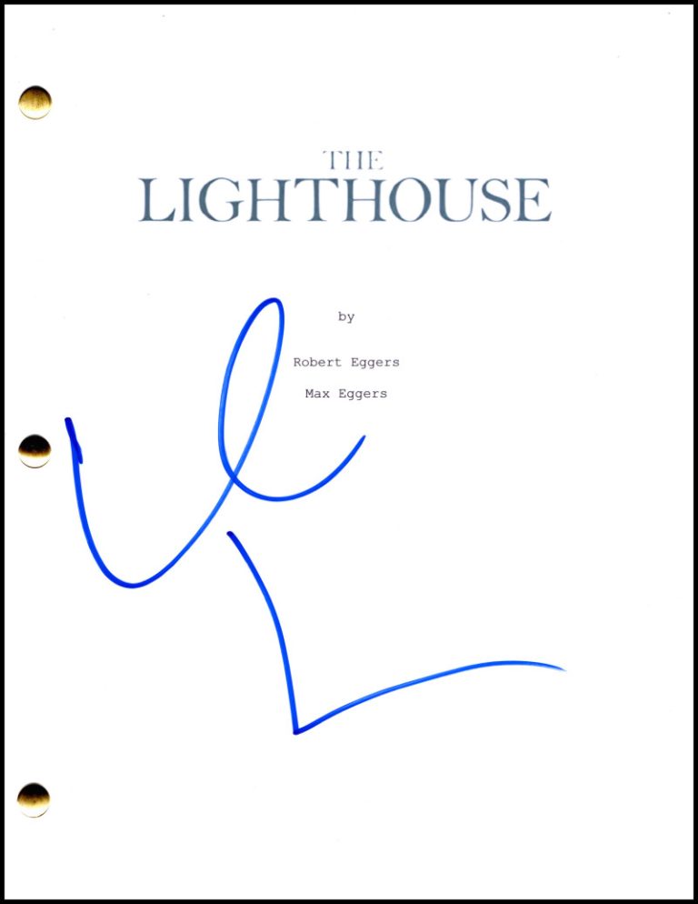 Willem Dafoe Signed Autograph The Lighthouse Full Movie Script Screenplay