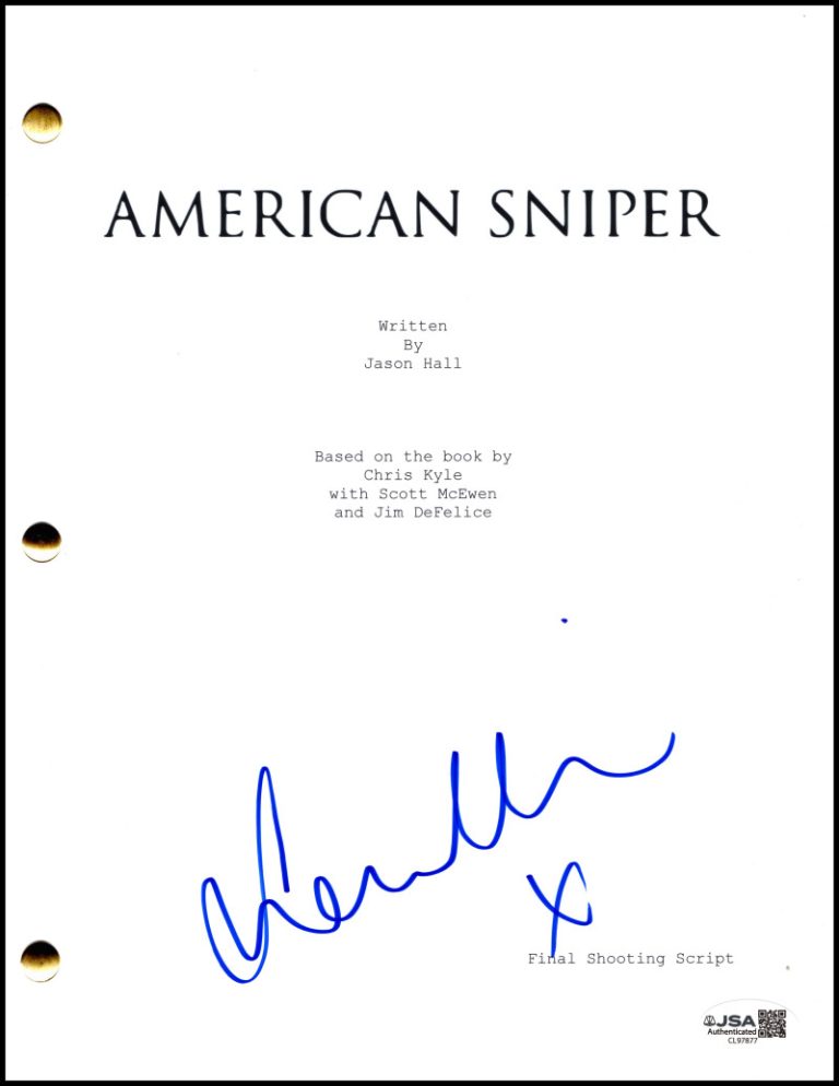 Sienna Miller Signed Autograph American Sniper Full Script Screenplay w/ JSA COA