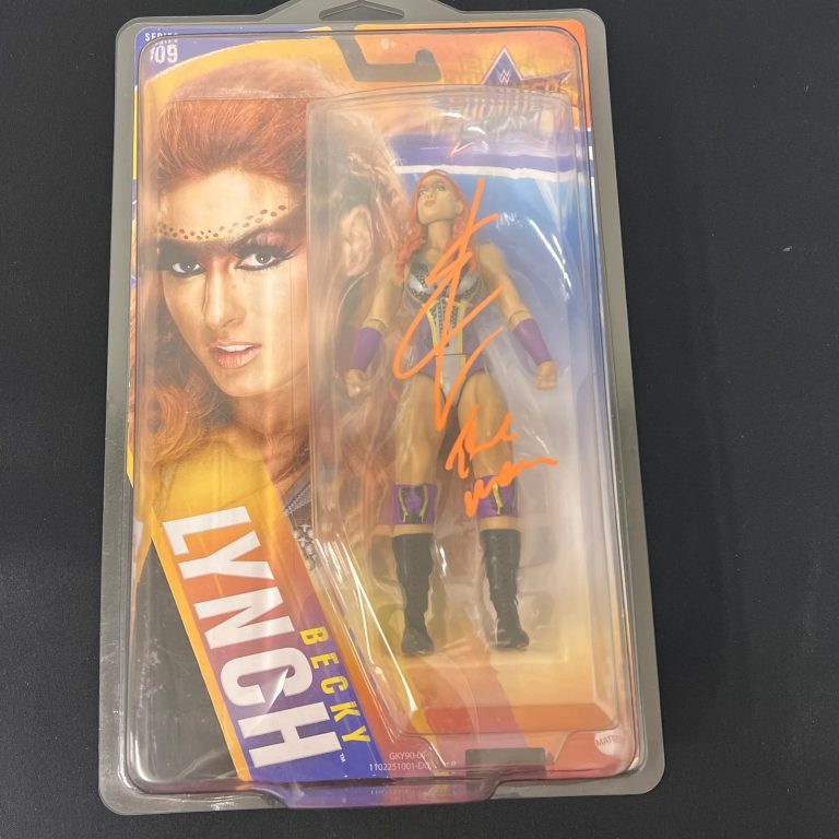 Becky Lynch Signed Wrestling Action Figure PSA Autographed