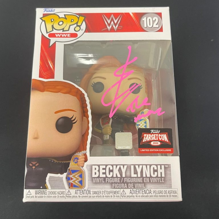 Becky Lynch Signed Wrestling Funko Pop #102 PSA Encapsulated Autographed