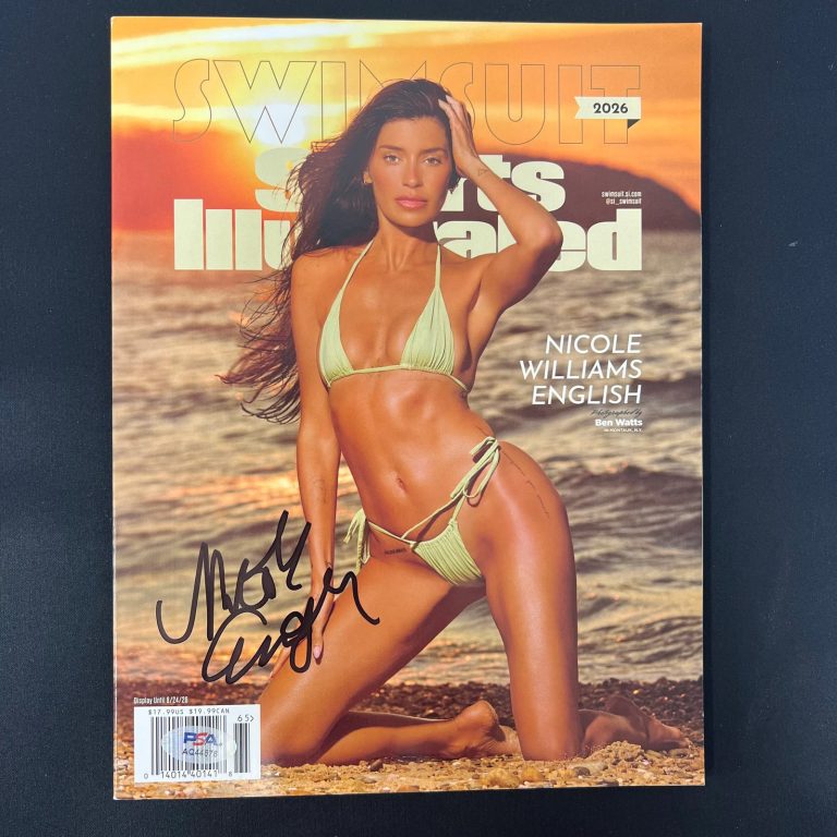 Nicole English Signed 2006 Sports Illustrated Swimsuit Magazine PSA Autographed