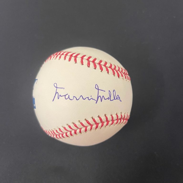 Marvin Miller Signed MLB Baseball PSA Autographed
