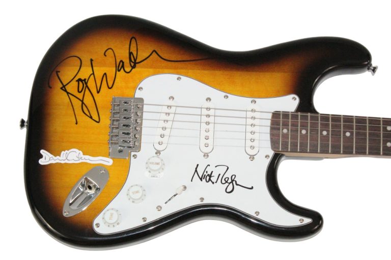 Pink Floyd Band Signed Autograph Guitar - David Gilmour Roger Waters Mason JSA