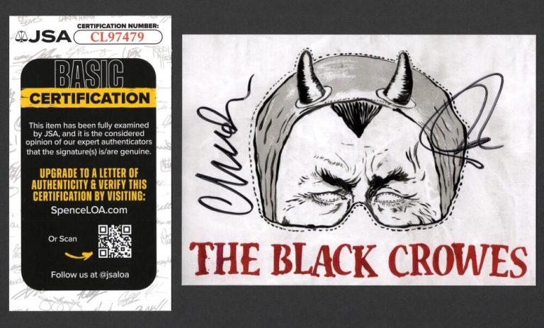 The Black Crowes Signed Autograph 4x6 Postcard - Chris & Rich Robinson JSA COA