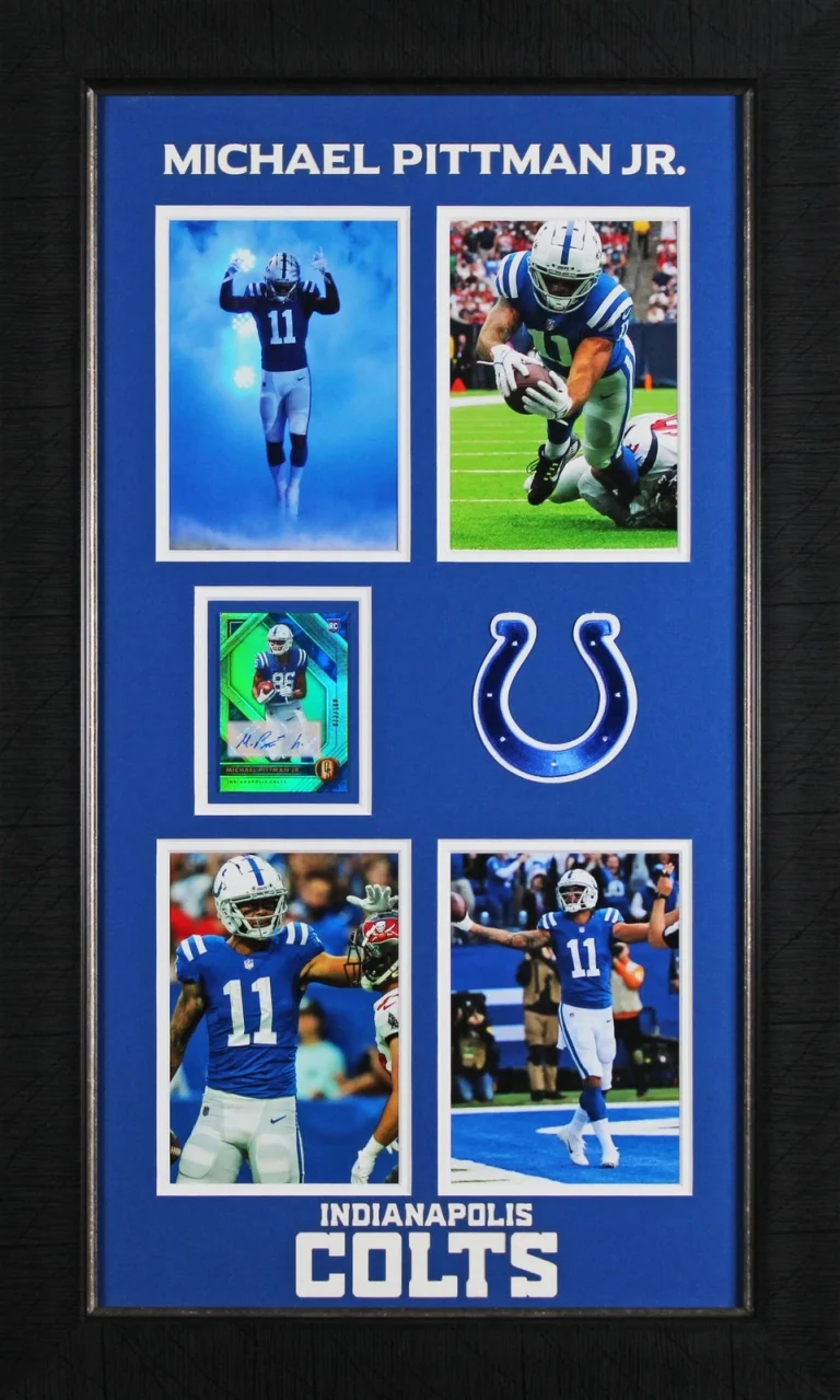 Michael Pittman Jr. Signed & Framed 2020 Panini Gold Std #119 #72/100 RC Card