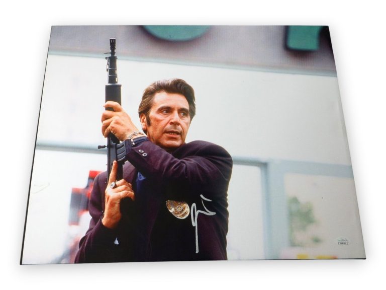 Al Pacino Signed Autographed 16X20 Canvas Photo Heat Machine Gun JSA ZZ48235