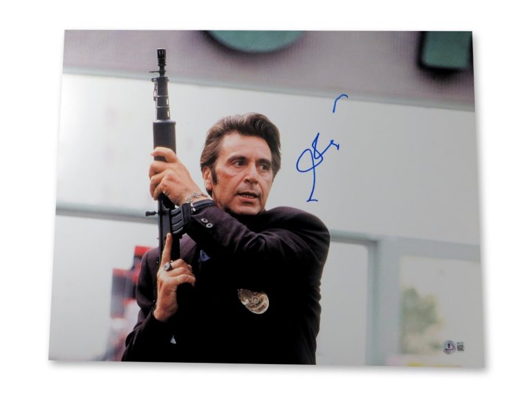 Al Pacino Signed Autographed 16X20 Photo Heat Holding Gun BAS BW76772